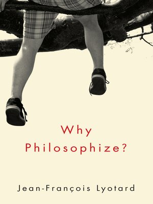 cover image of Why Philosophize